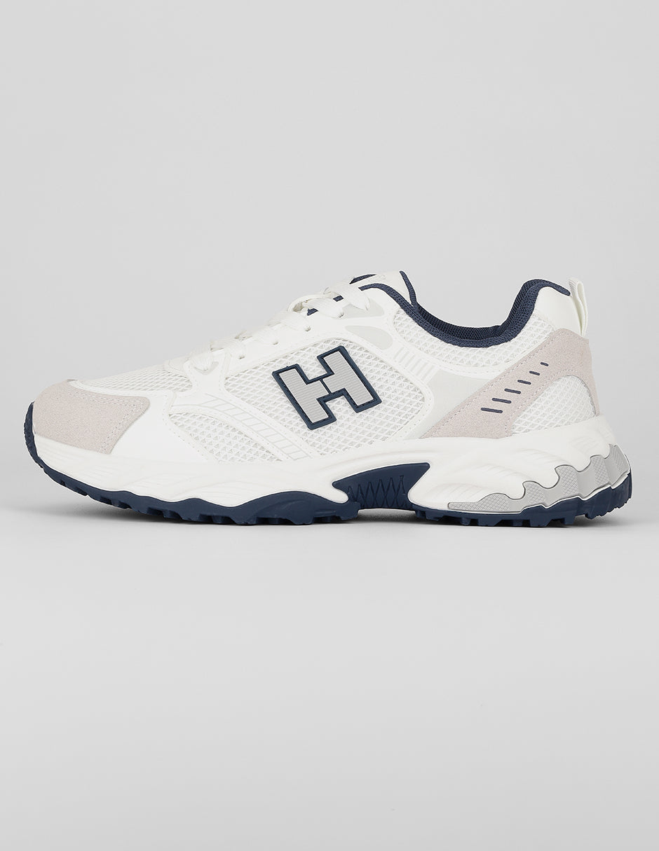 Tenis tipo deportivo Exterior Textil Color Blanco Para Hombre De RBCOLLECTION