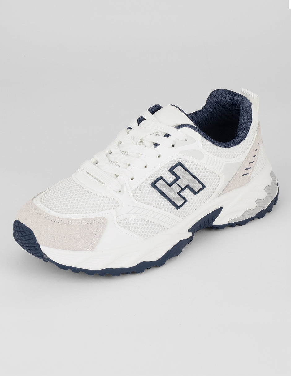 Tenis tipo deportivo Creed en Textil – Blanco