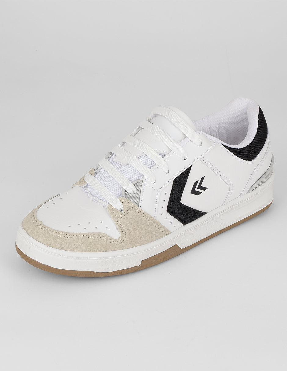 Tenis con cordones Urban en Piel vegana – Blanco