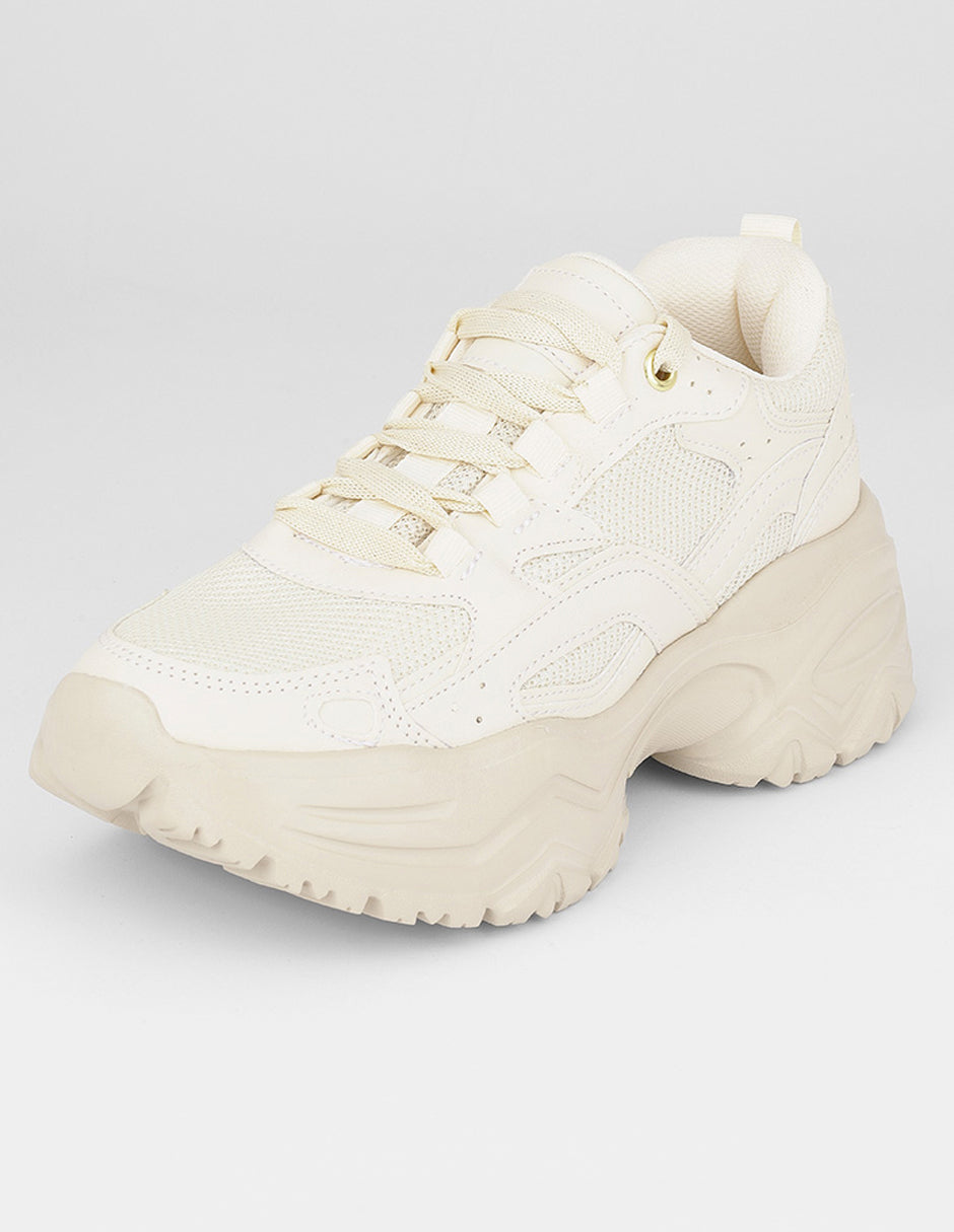 Tenis tipo deportivo  Highline en Textil – Beige