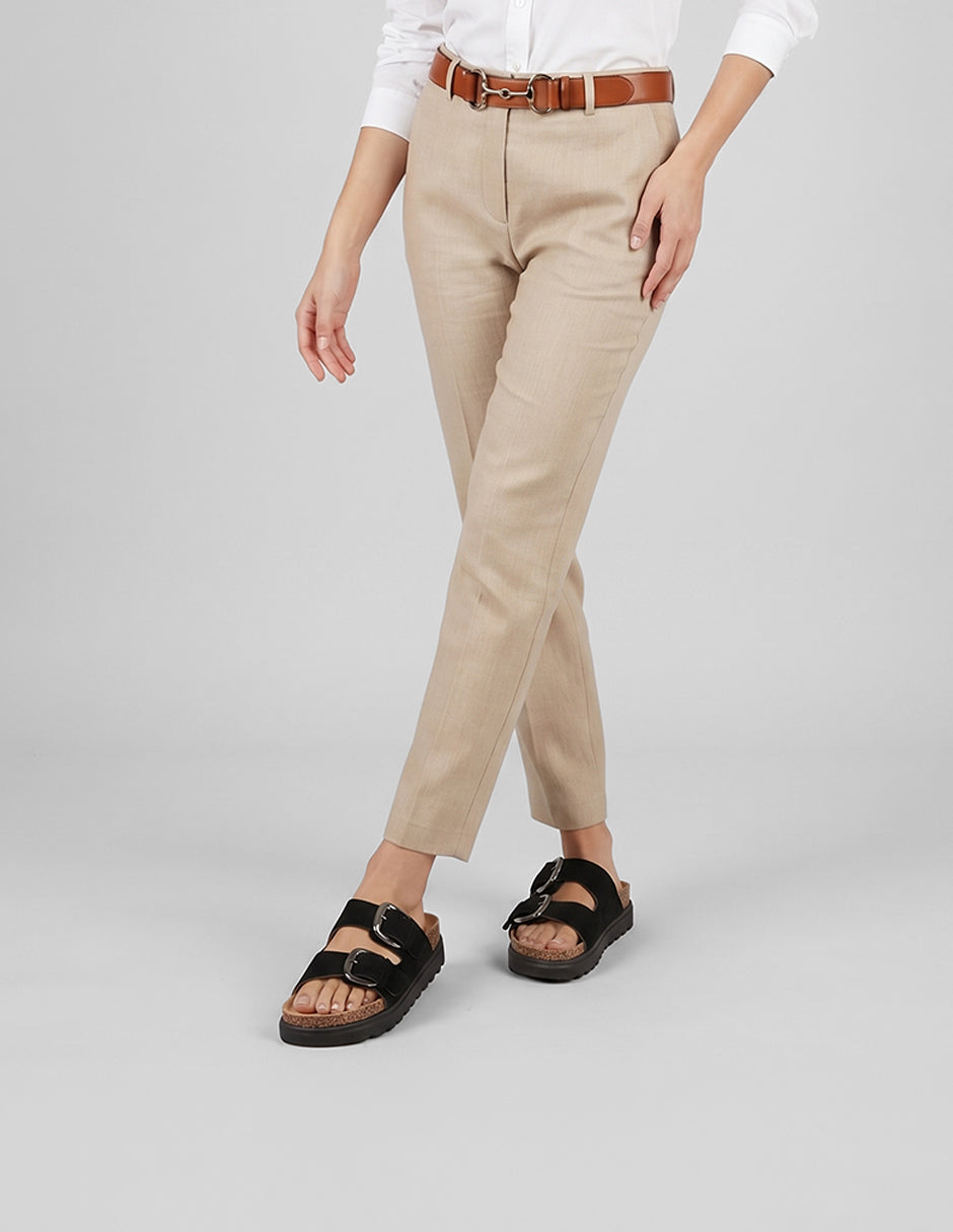 Sandalias de piso Yuri en Textil – Negro