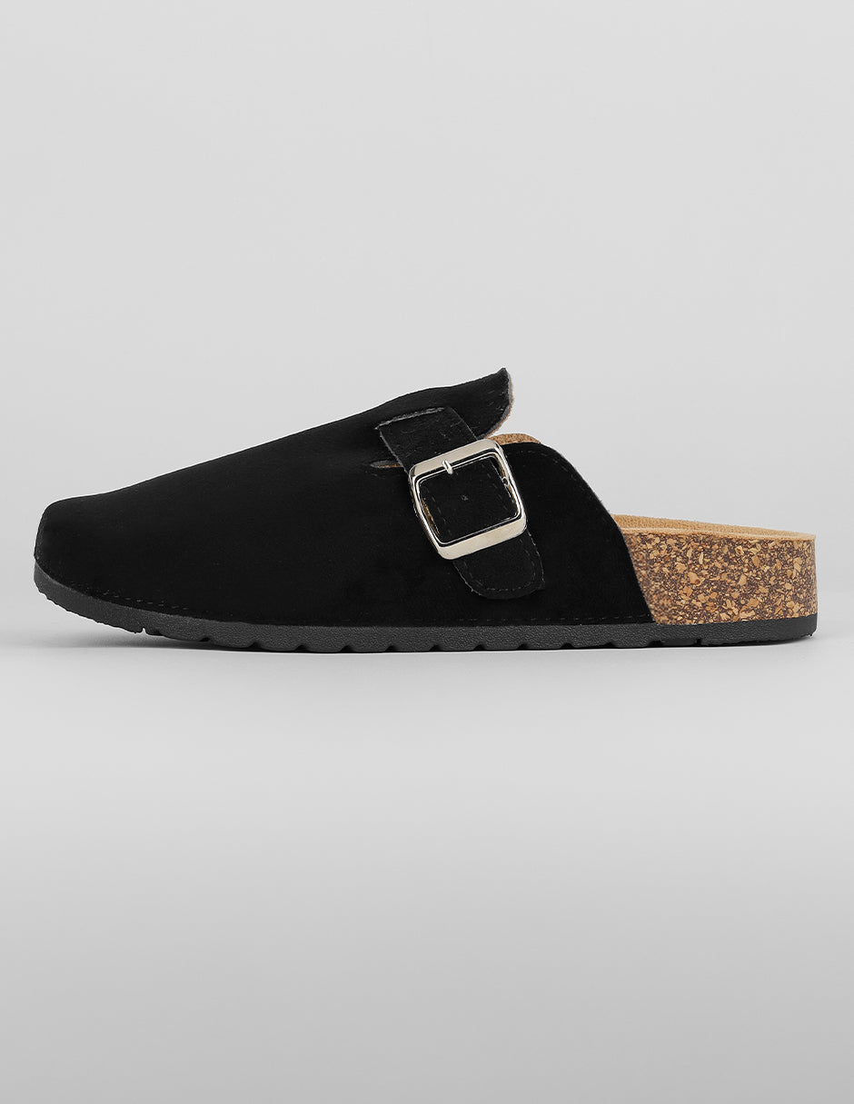 Alpargatas Exterior Gamuza Color Negro Para Mujer De RBCOLLECTION