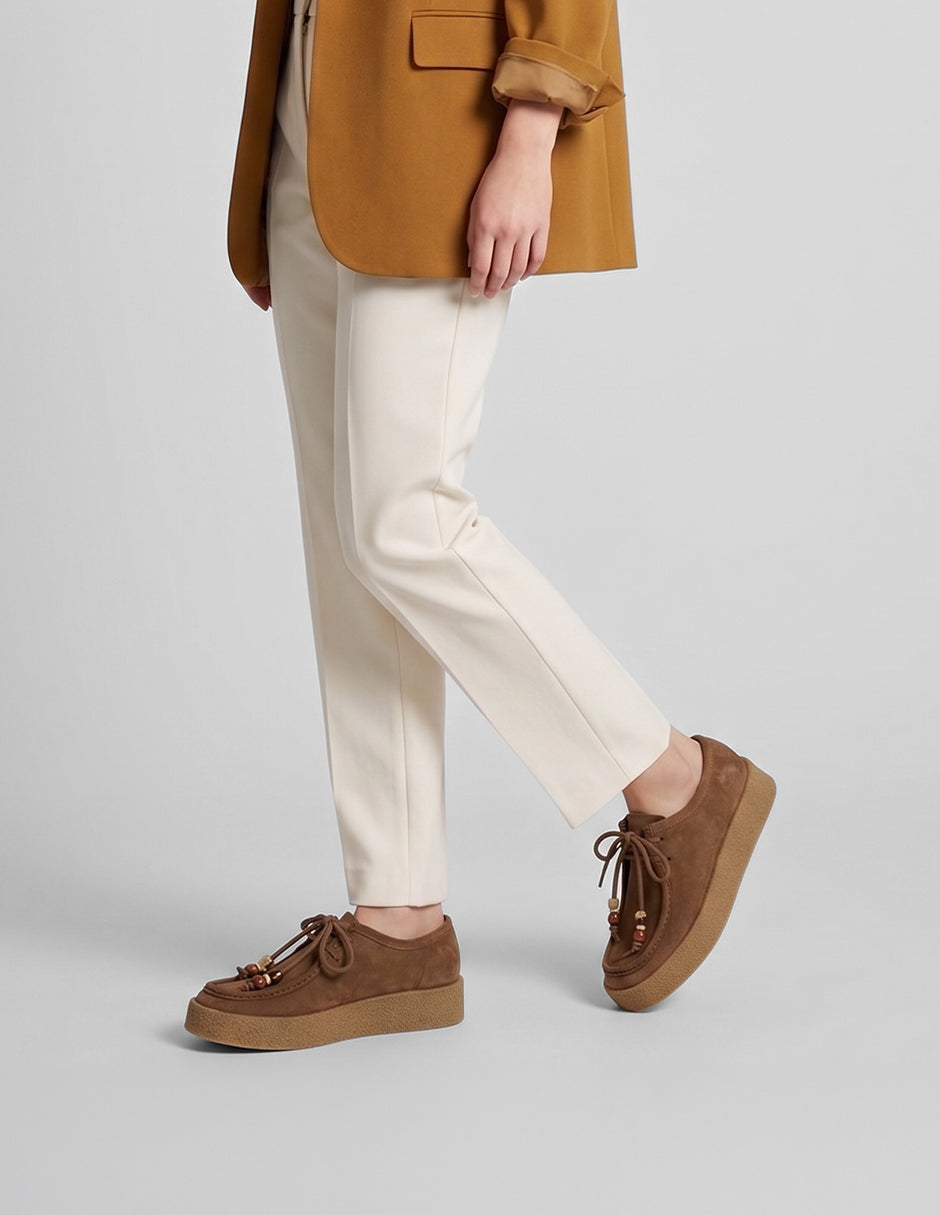 Zapatos de confort Comfy en Gamuza – Café