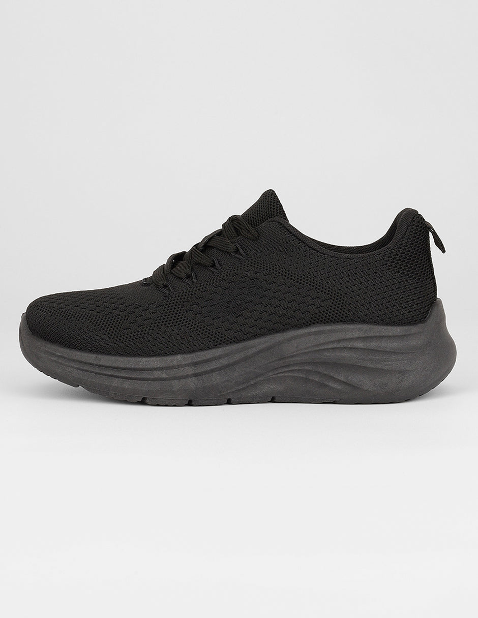 Tenis tipo deportivo Exterior Textil Color Negro Para Mujer De RBCOLLECTION