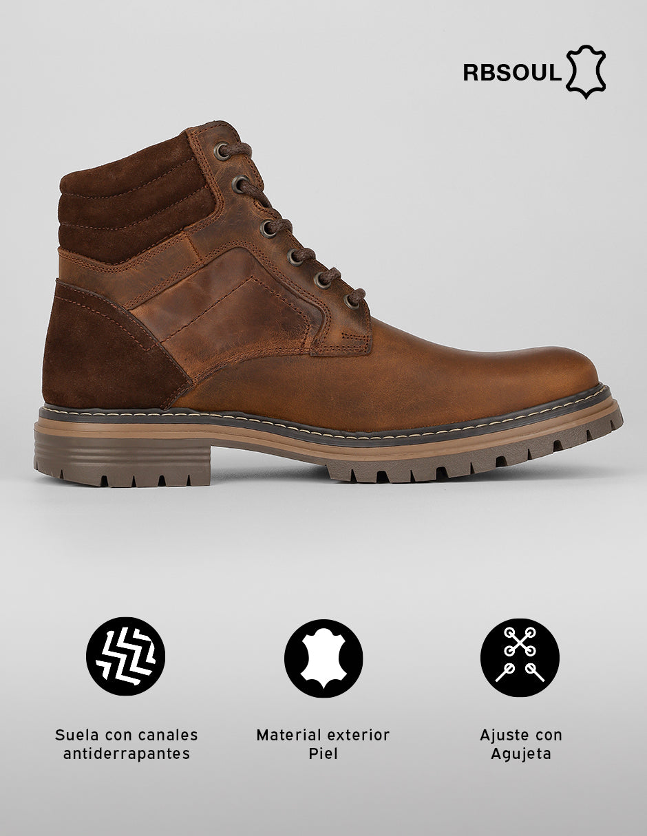 Botas casuales Hand made en Piel – Café