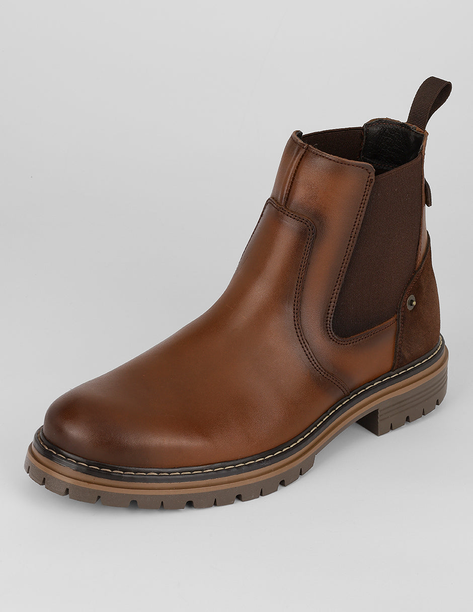 Botas casuales Hand made en Piel – Café