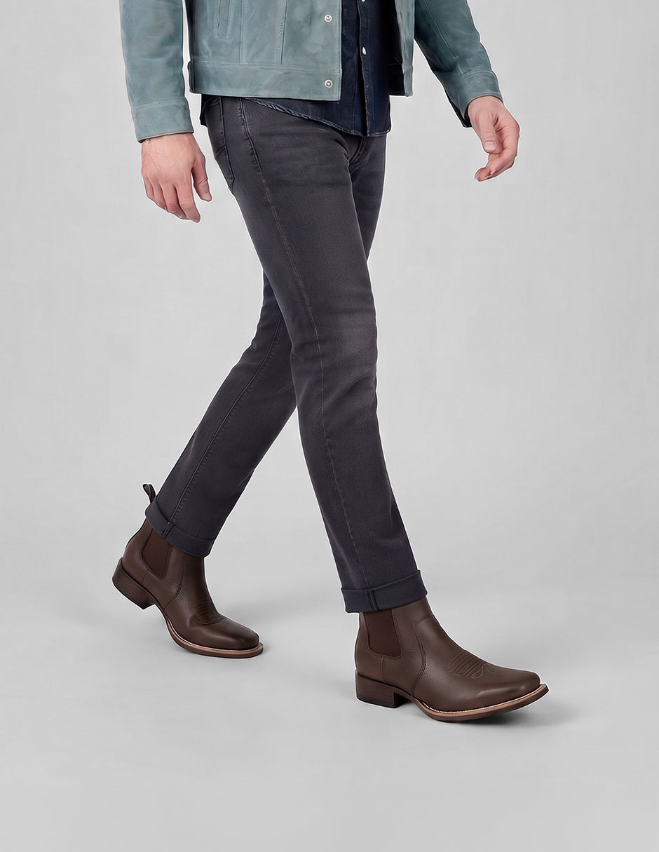 Botas casuales West en Piel – Café