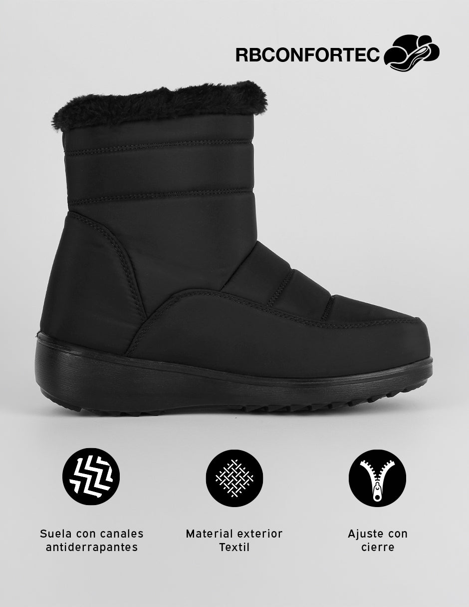 Botas casuales Bosqui en Textil – Negro
