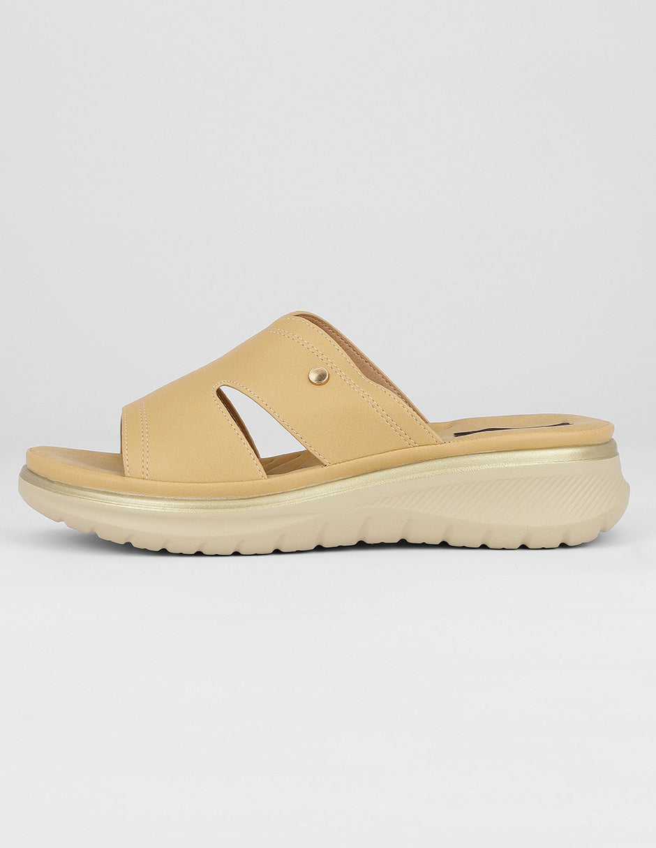 Sandalias con plataforma Exterior Piel vegana Color Café Para Mujer De RBCOLLECTION