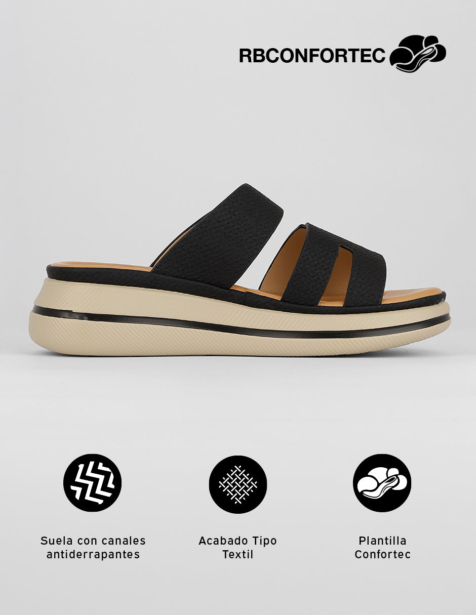 Sandalias con plataforma Hera en Sintético – Negro