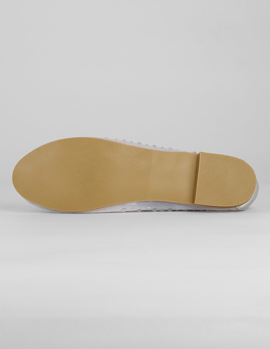 Flats clásicas Glam en Sintético – Plata