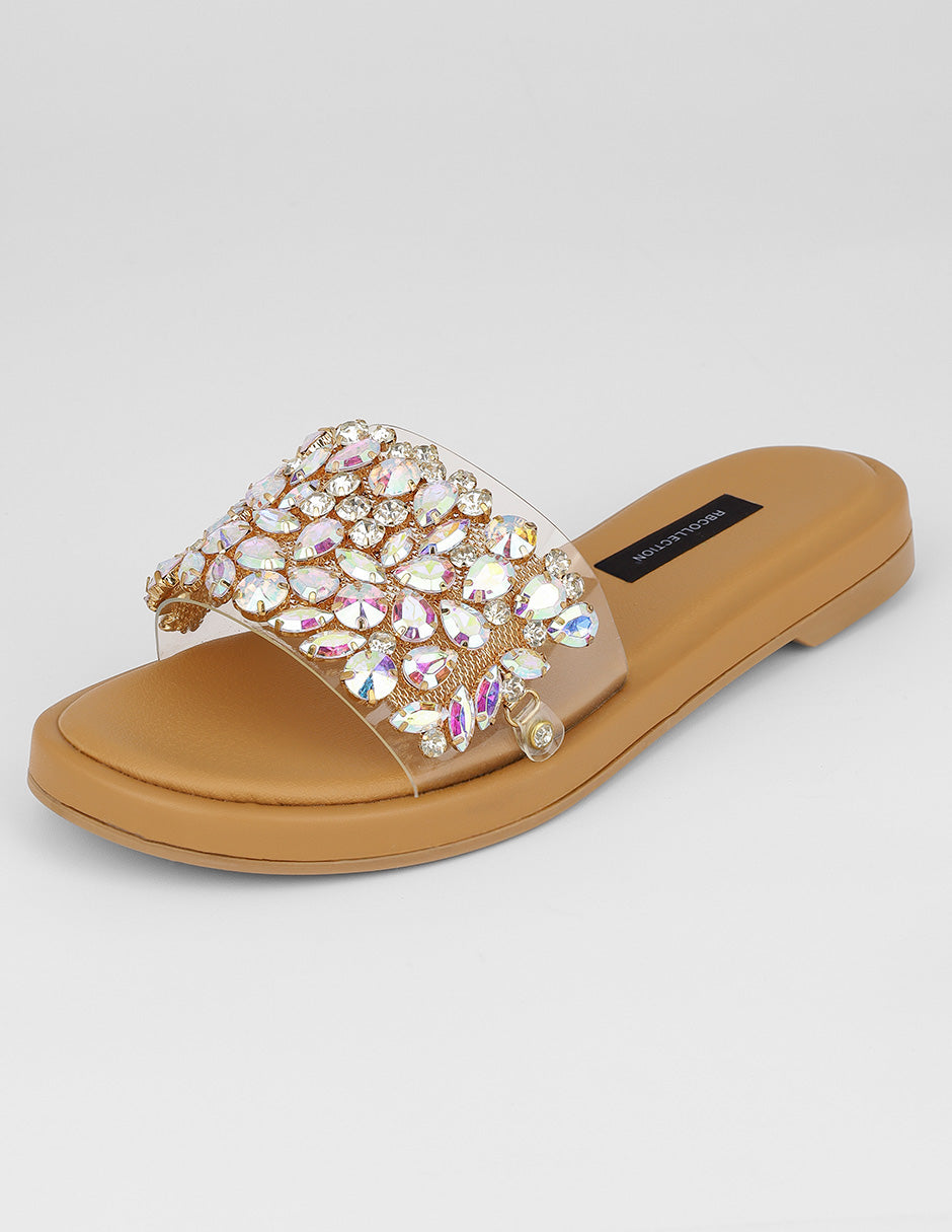 Sandalias de piso Glowm en Sintético – Dorado