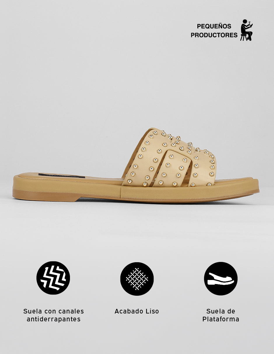Sandalias de piso Glowm en Sintético – Beige