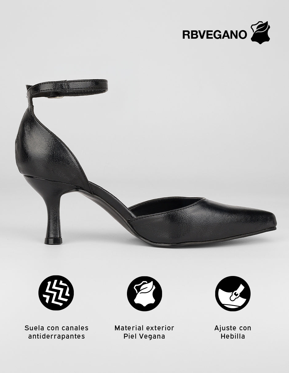 Zapatillas Cady en Piel vegana – Negro