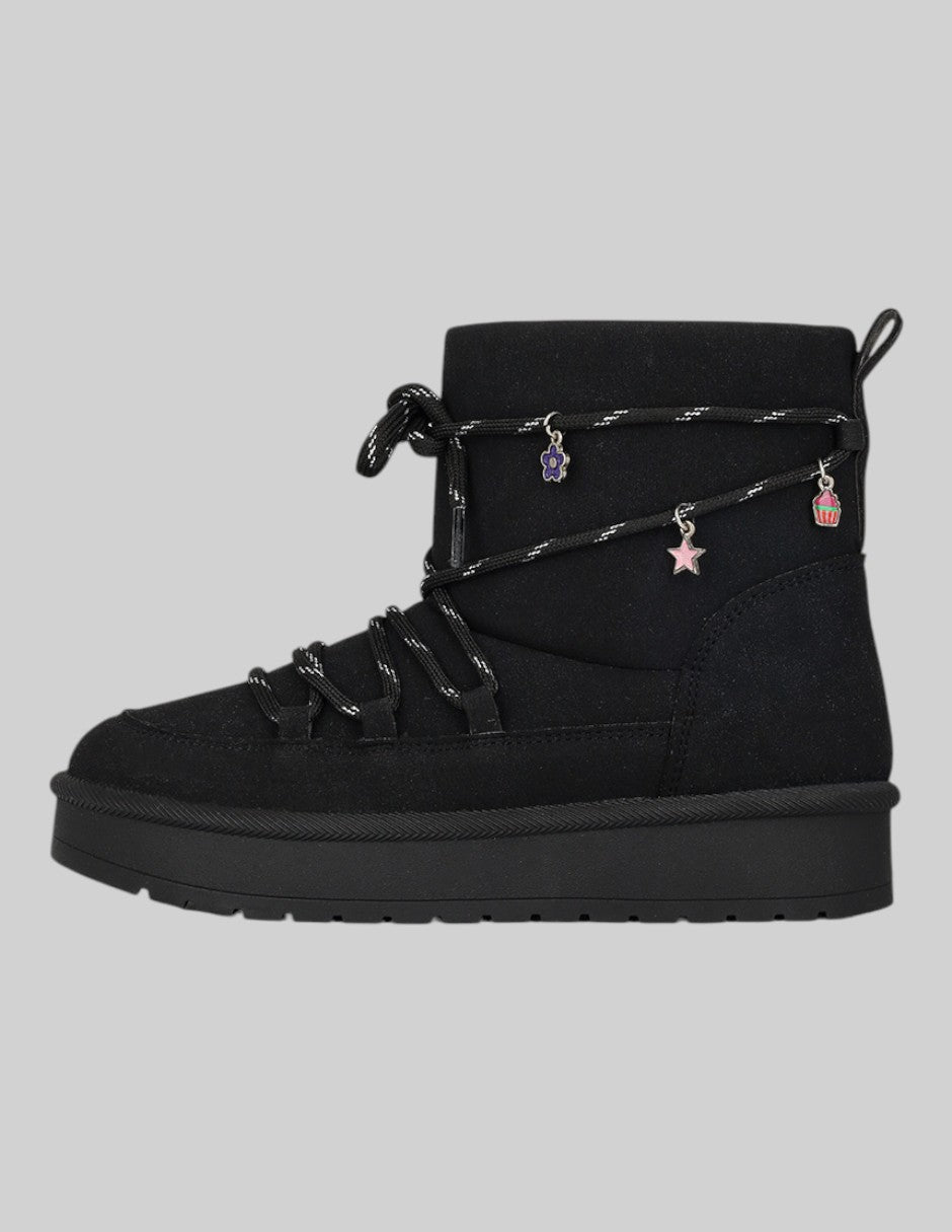 Botas Exterior Textil Color Negro Para Niña De RBCOLLECTION