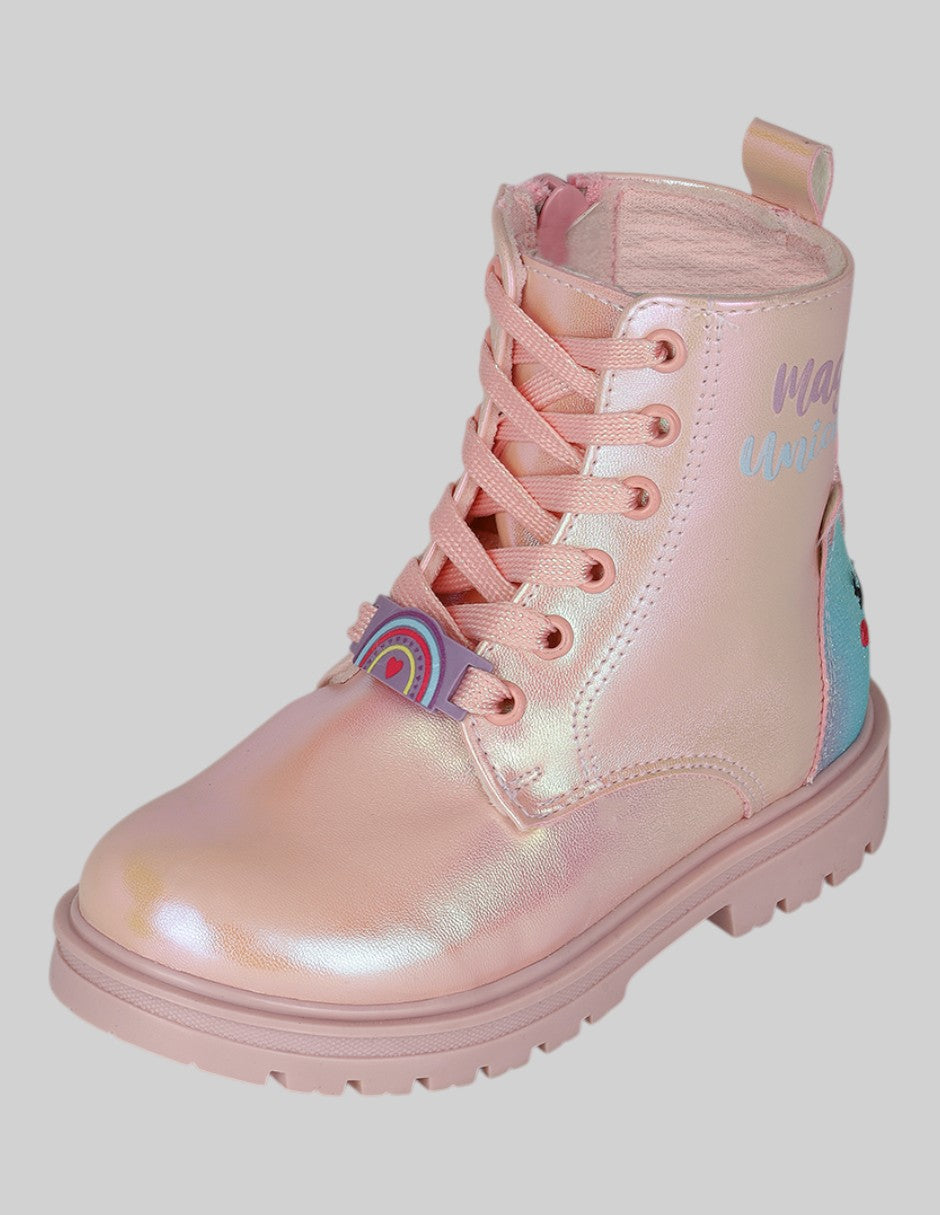 Botas Kids en Textil – Rosas