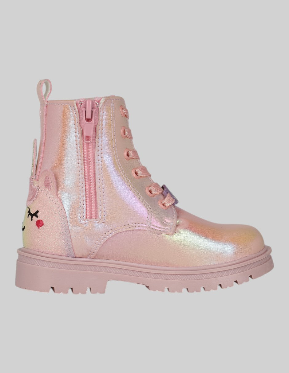 Botas Kids en Textil – Rosas