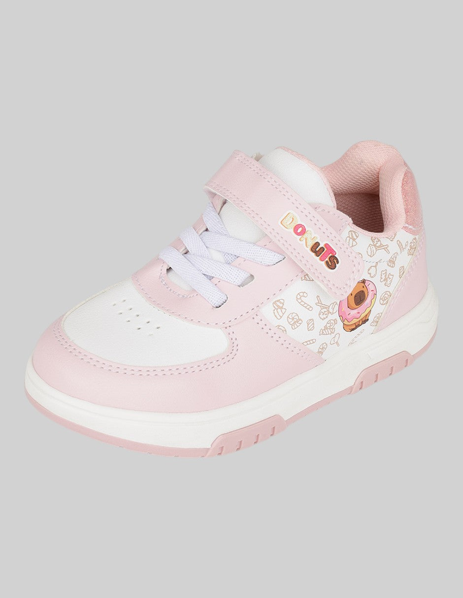 Tenis Kids en Textil – Rosas