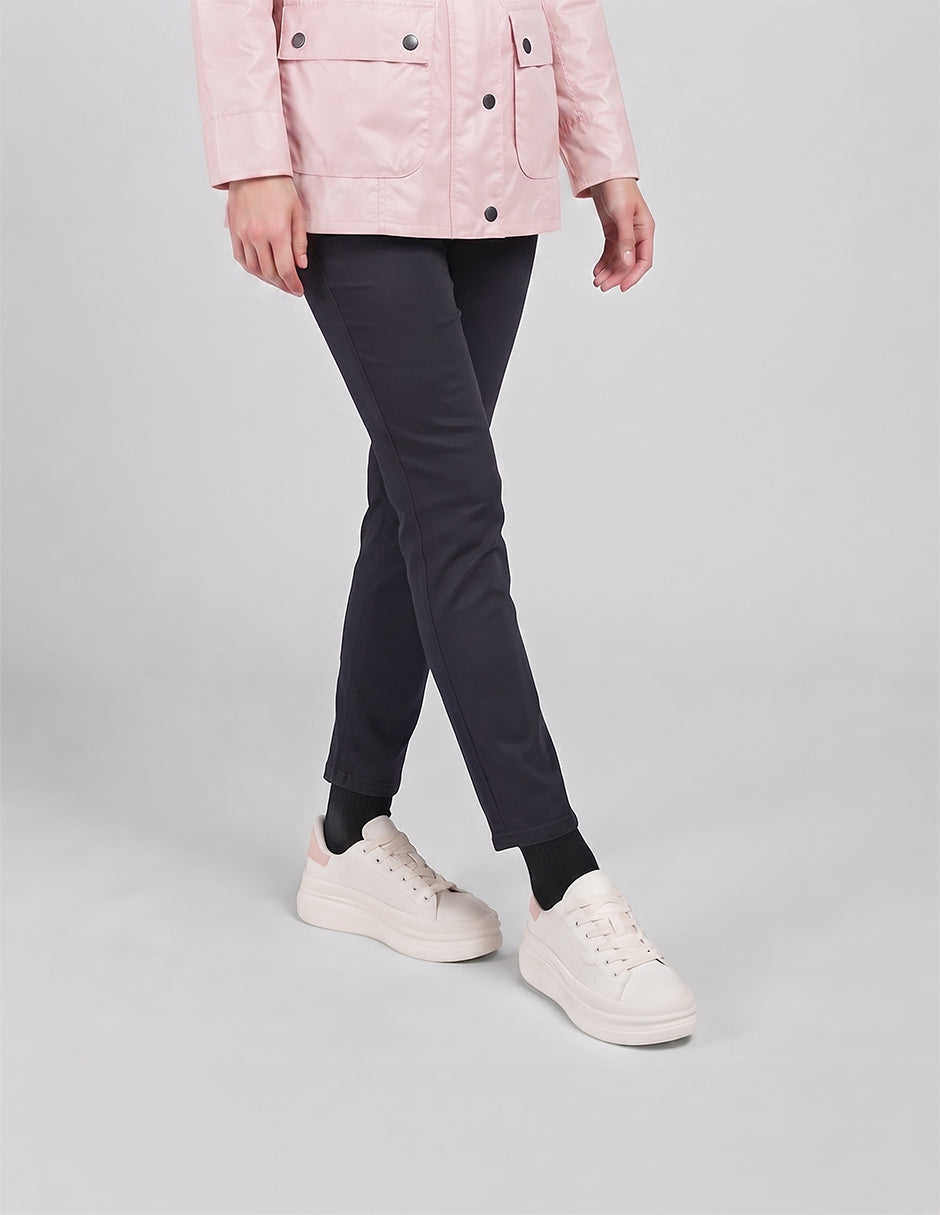 Tenis con cordones  Urban en Piel vegana – Blanco