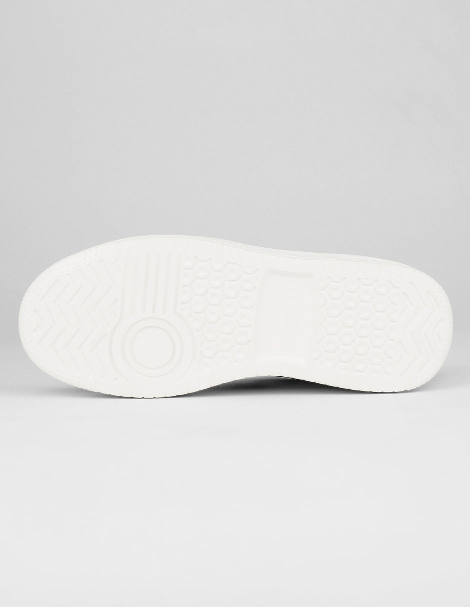 Tenis con cordones  Urban en Piel vegana – Blanco