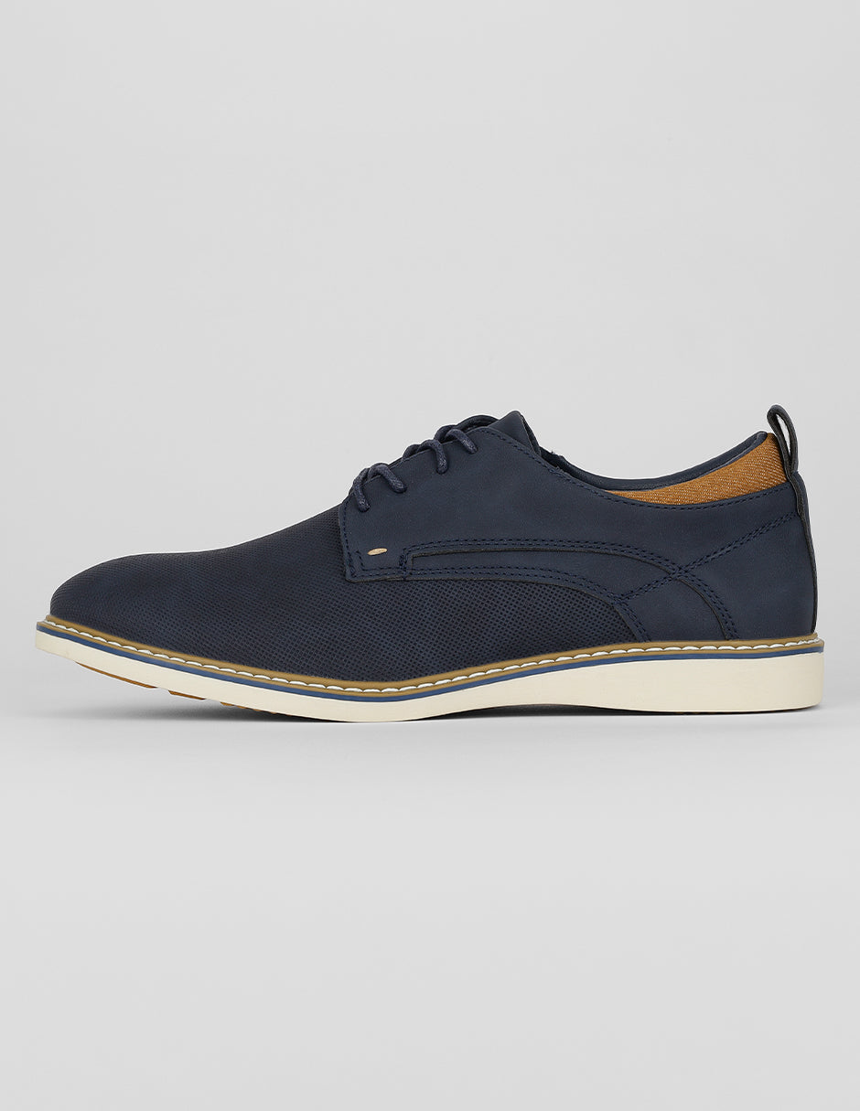 Oxfords Exterior Piel vegana Color Azul Para Hombre De RBCOLLECTION