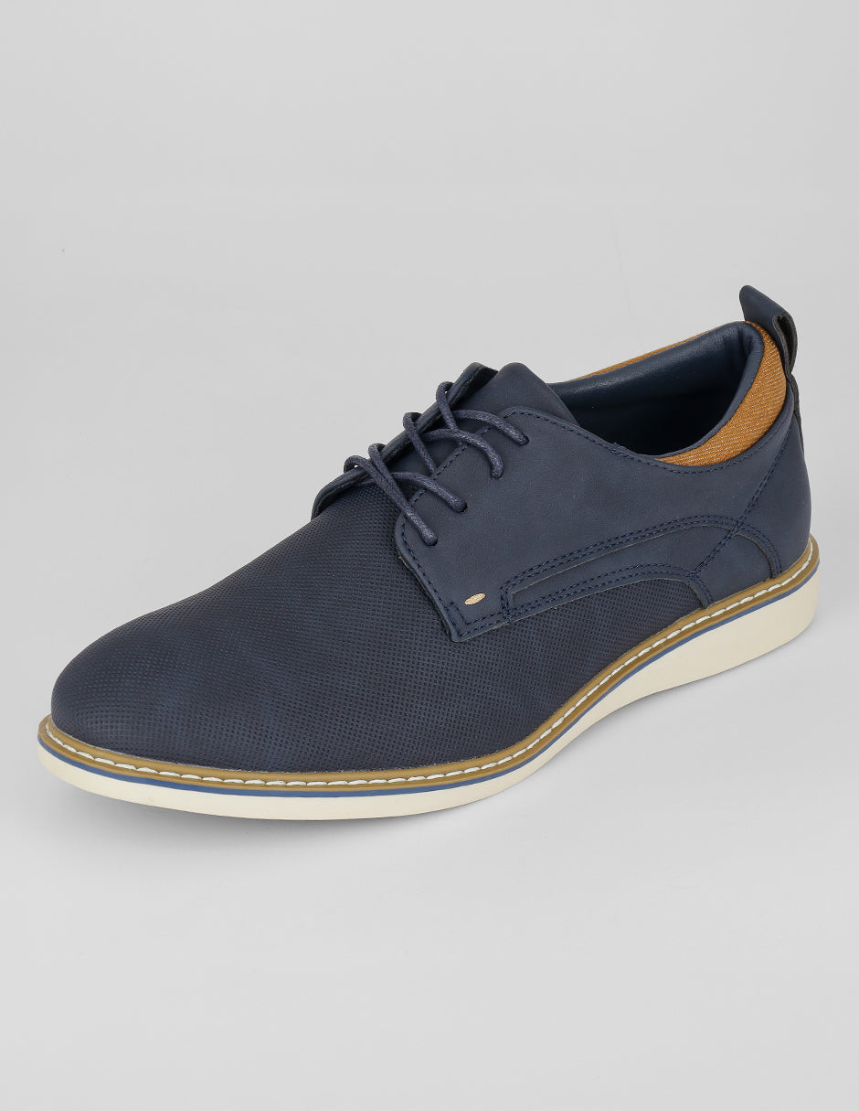 Oxfords Comfy en Piel vegana – Azul
