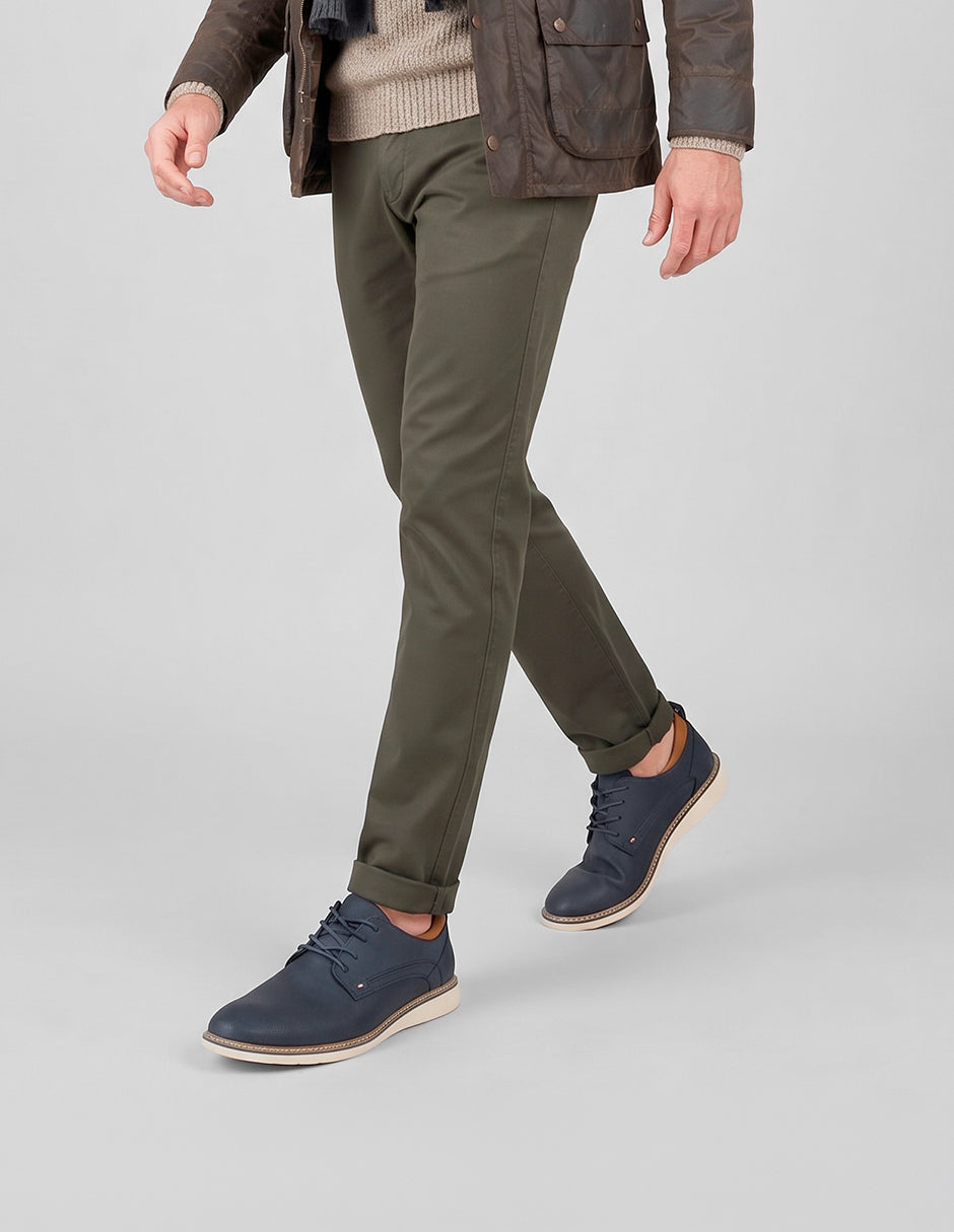 Oxfords Comfy en Piel vegana – Azul