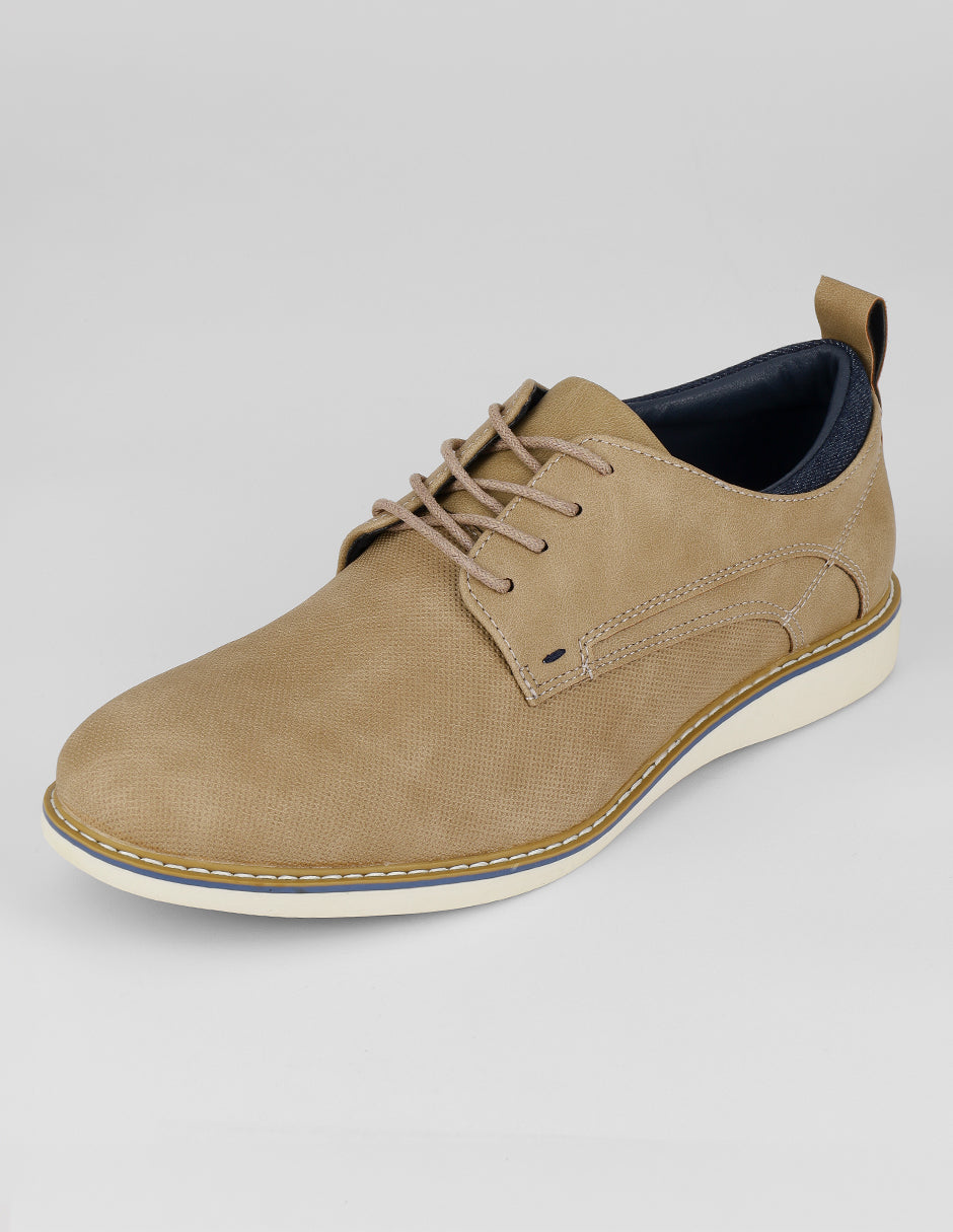 Oxfords Comfy en Piel vegana – Café