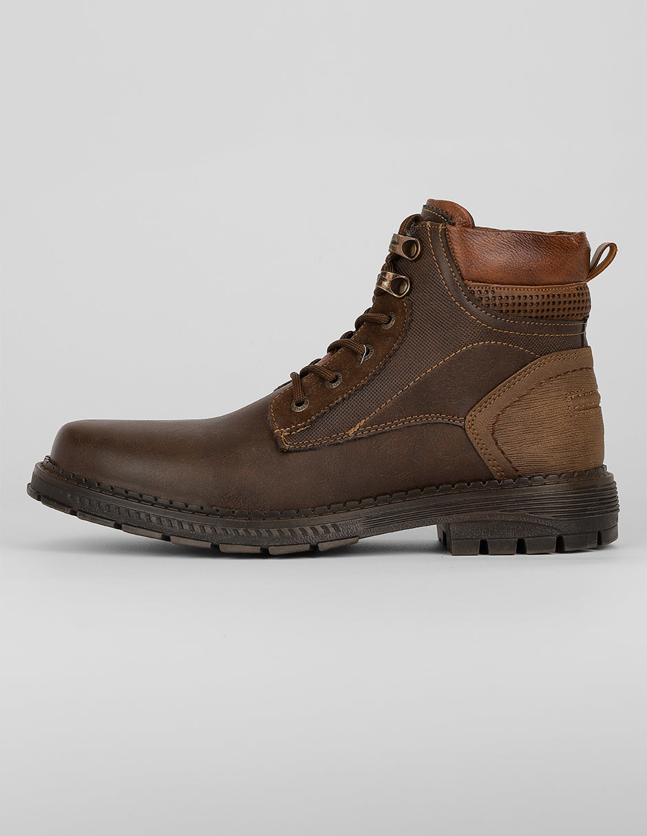 Botas casuales Exterior Piel vegana Color Café Para Hombre De RBCOLLECTION