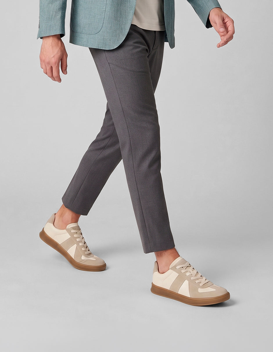 Tenis con cordones Urban en Piel vegana – Blanco
