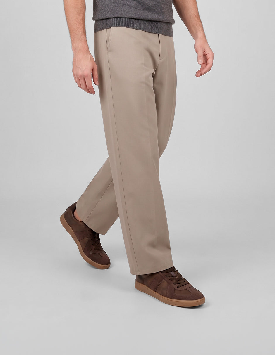 Tenis con cordones Urban en Piel vegana – Café