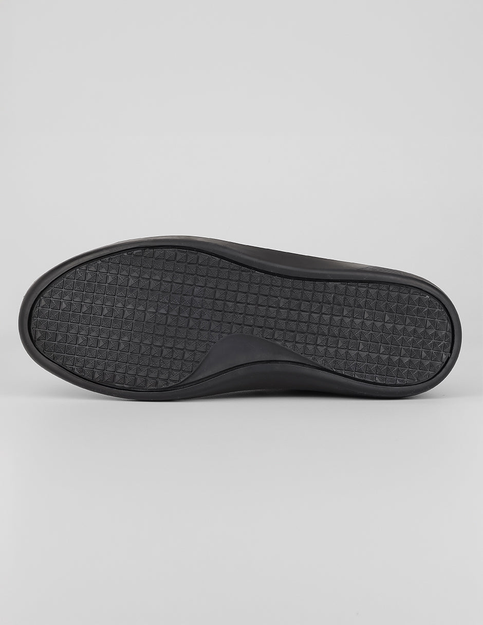 Tenis con cordones Urban en Piel vegana – Negro