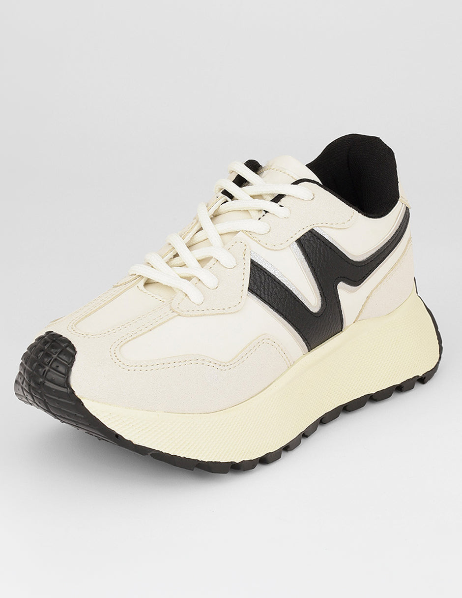 Tenis con cordones  Urban en Sintético – Beige
