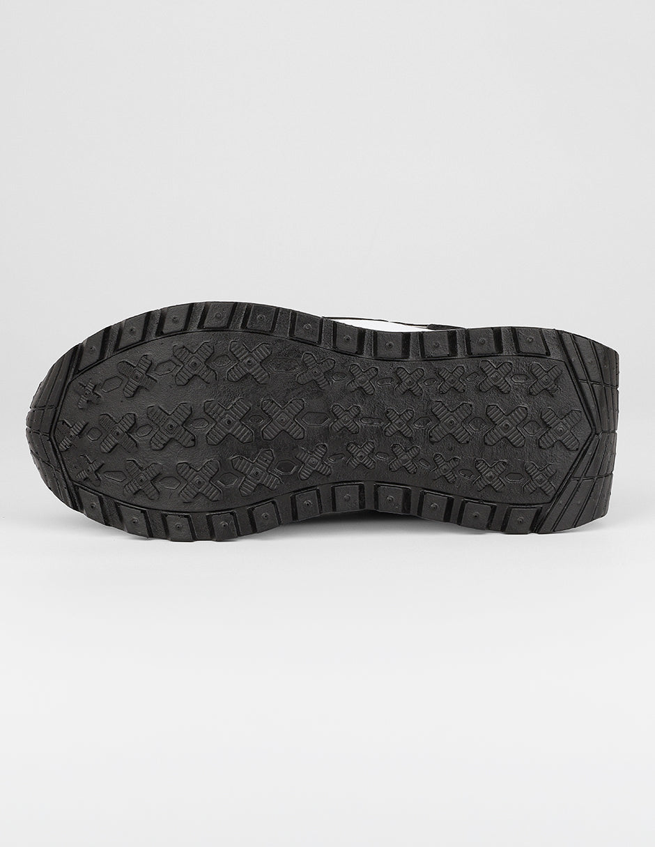 Tenis con cordones  Urban en Sintético – Negro