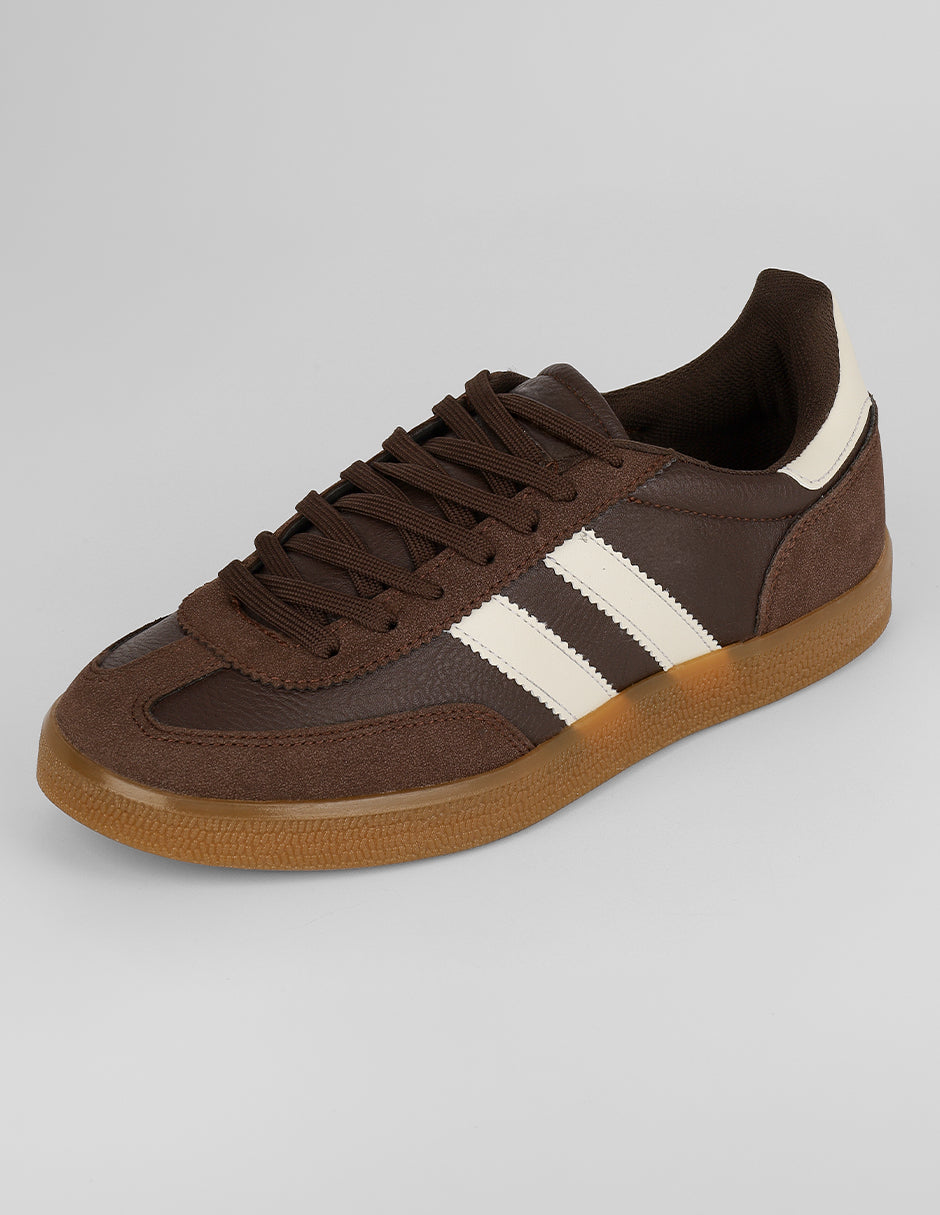 Tenis con cordones  Bear en Piel vegana – Café