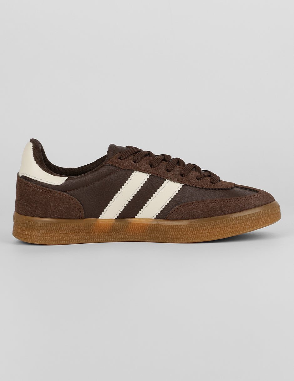 Tenis con cordones  Bear en Piel vegana – Café