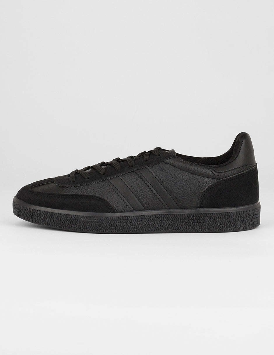 Tenis con cordones Exterior Piel vegana Color Negro Para Mujer De RBCOLLECTION