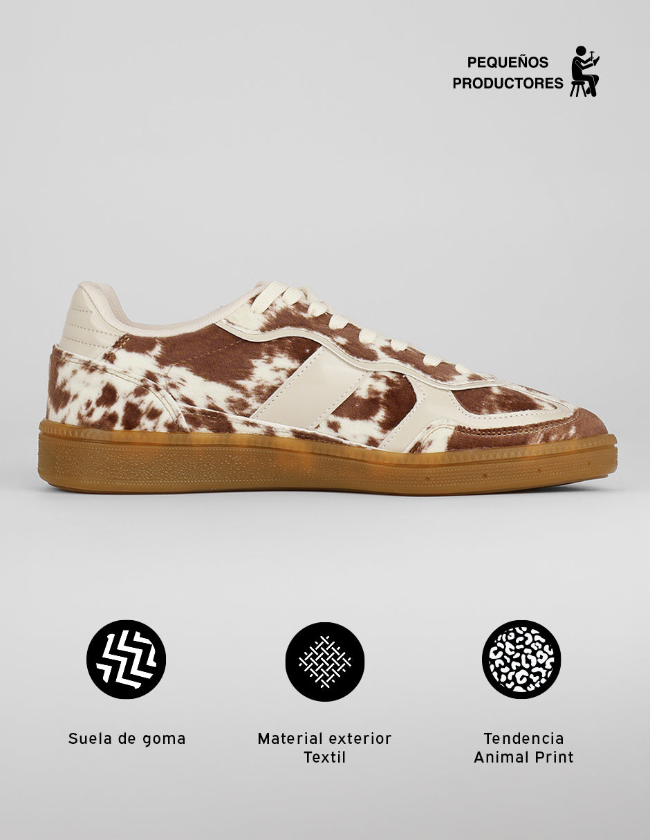 Tenis con cordones  Bear en Textil – Animal print