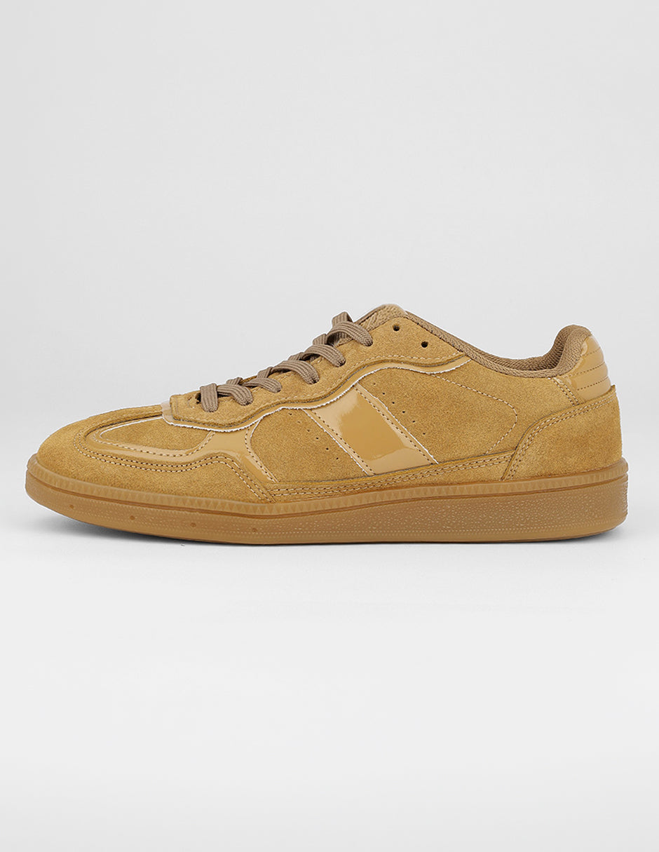Tenis con cordones Exterior Gamuza Color Café Para Mujer De RBCOLLECTION