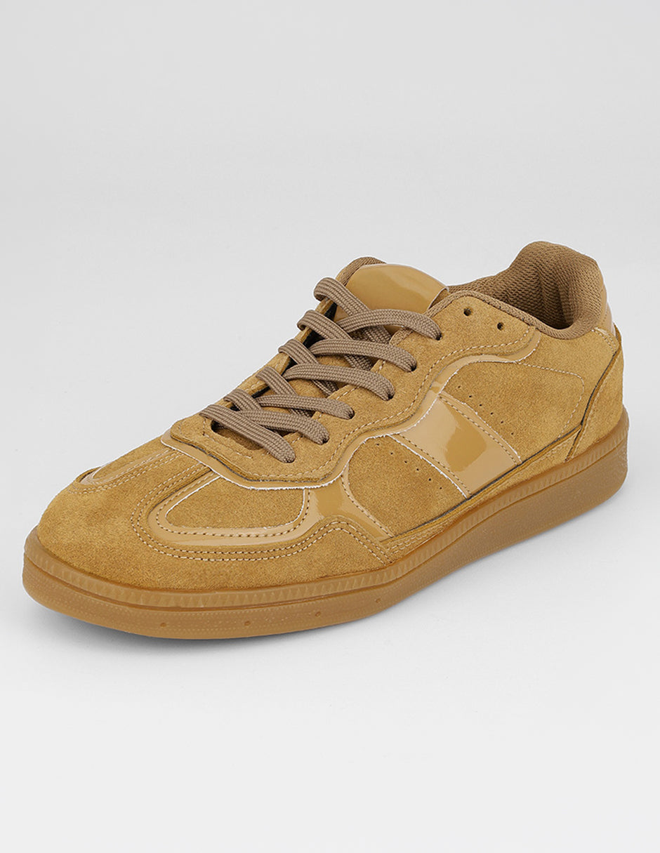 Tenis con cordones  Bear en Gamuza – Café