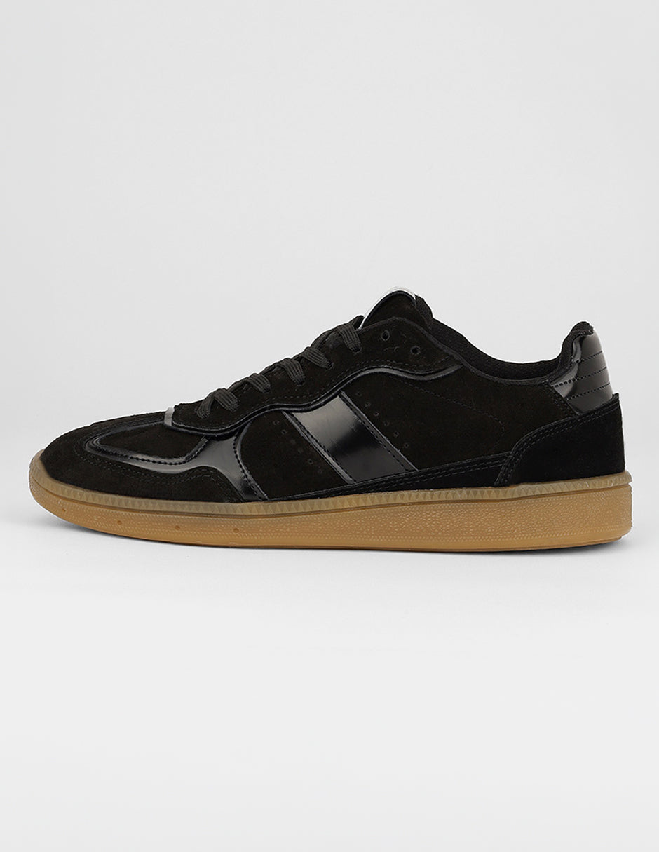 Tenis con cordones Exterior Textil Color Negro Para Mujer De RBCOLLECTION
