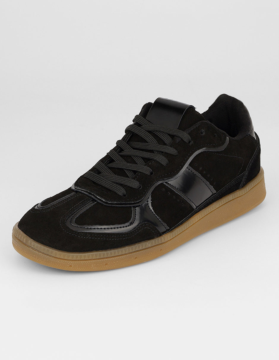 Tenis con cordones  Bear en Textil – Negro
