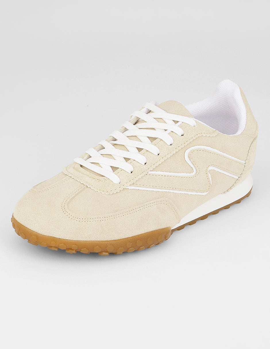 Tenis con cordones  Bear en Textil – Beige