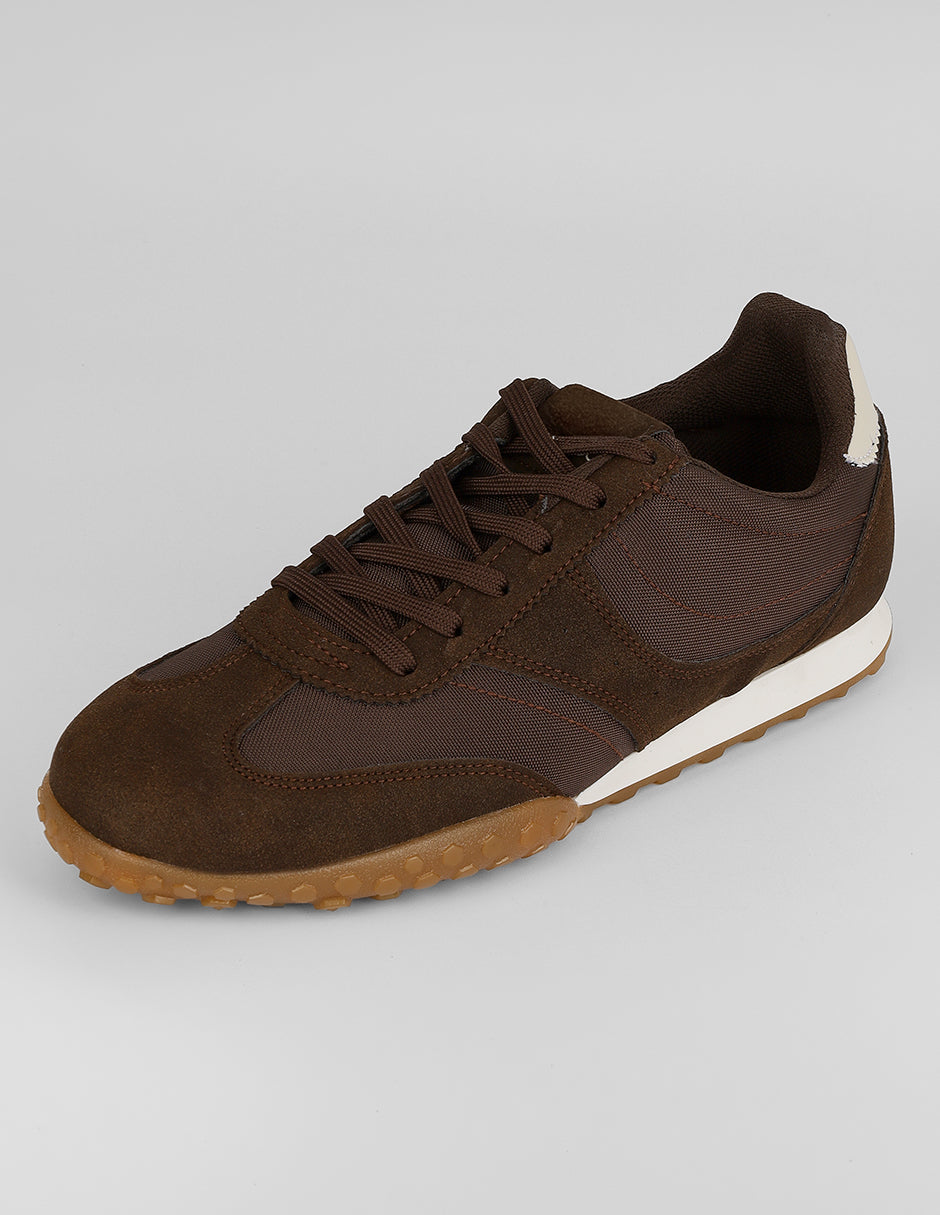 Tenis con cordones  Bear en Textil – Café