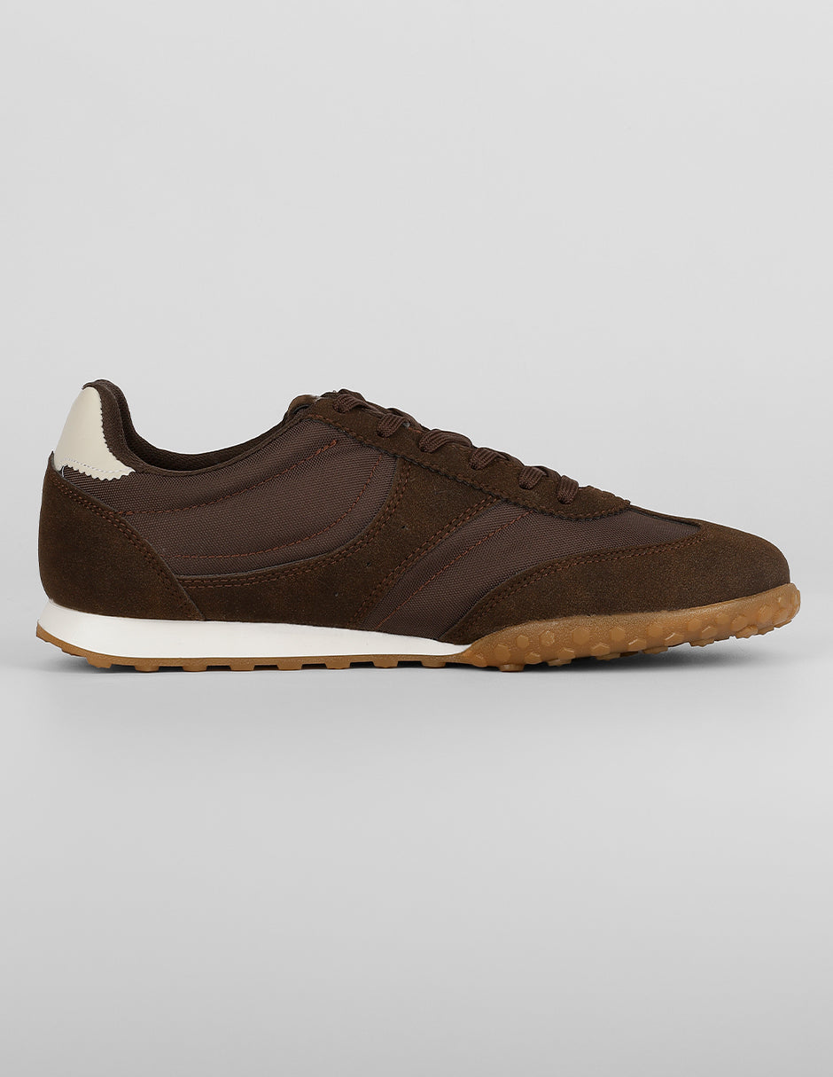 Tenis con cordones  Bear en Textil – Café