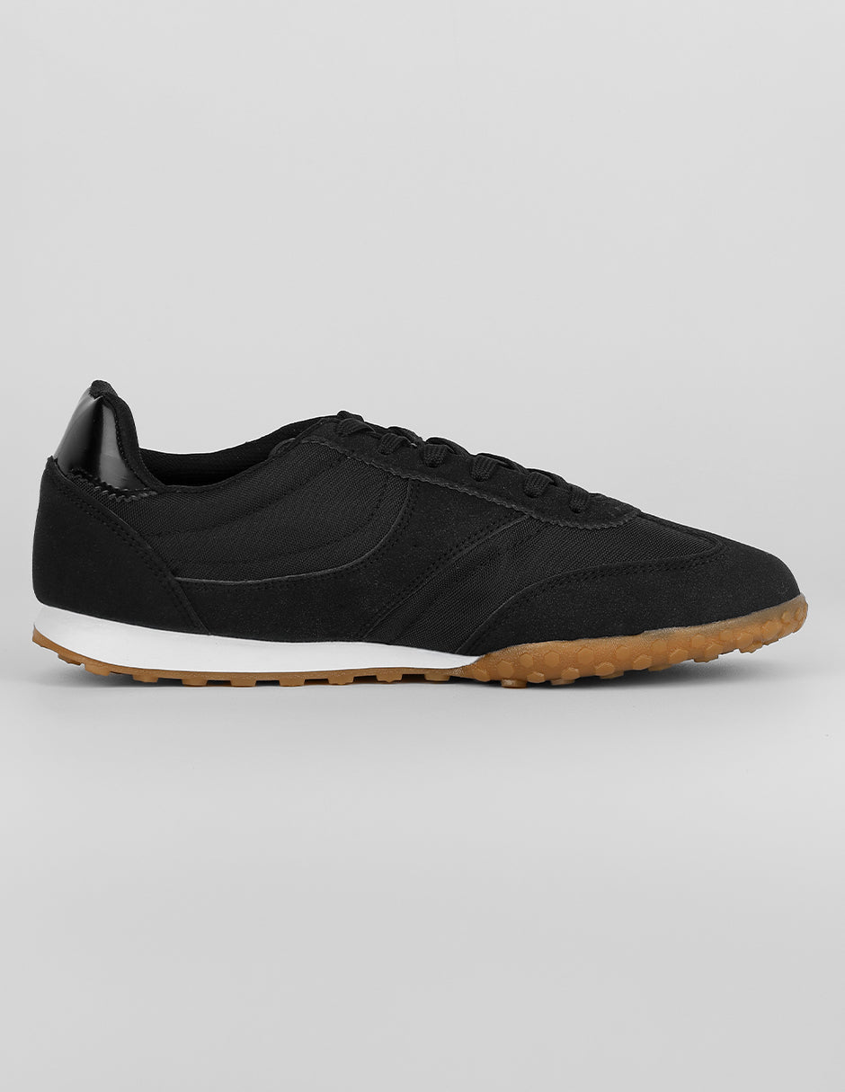 Tenis con cordones  Bear en Textil – Negro