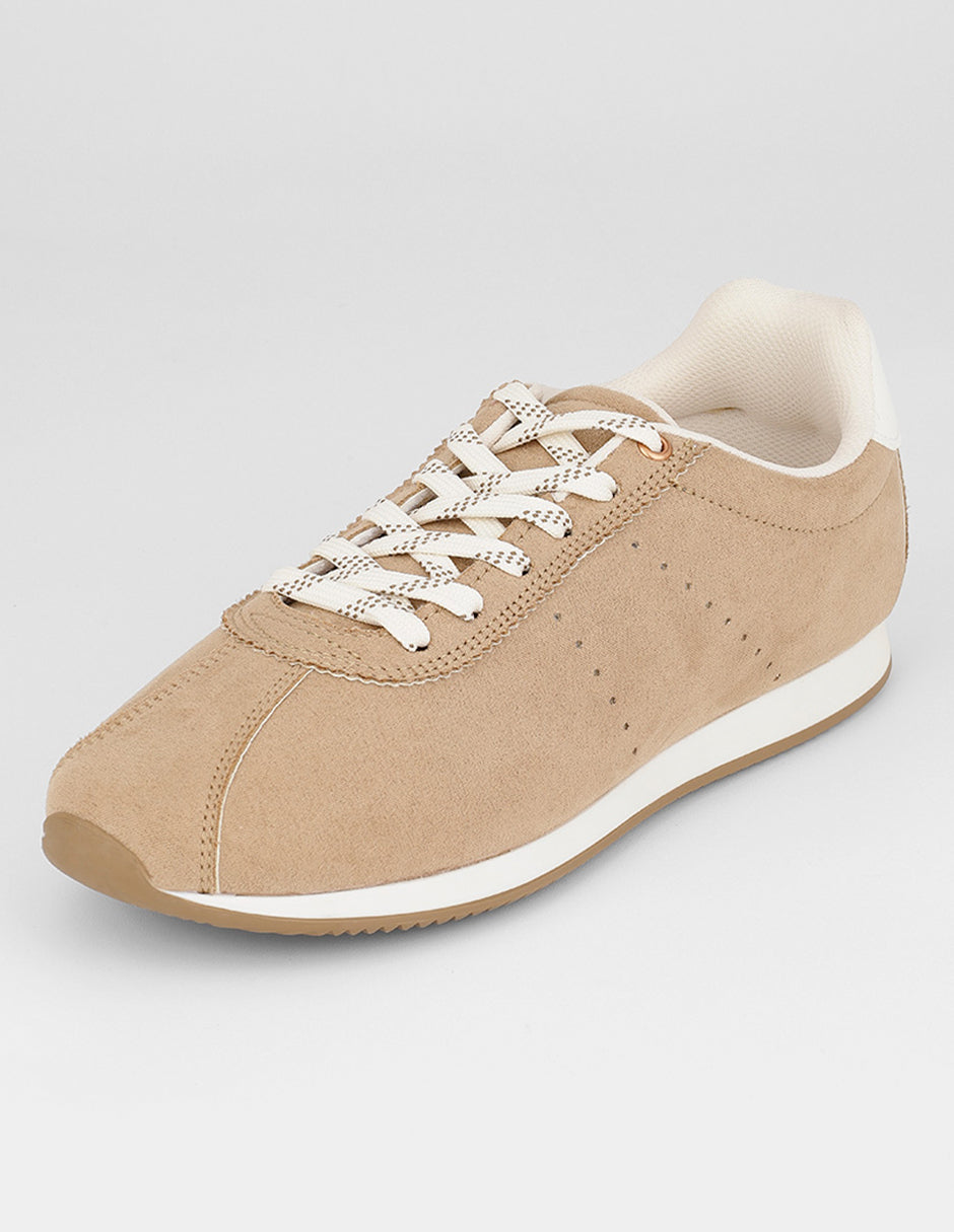 Tenis con cordones  Bear en Textil – Beige