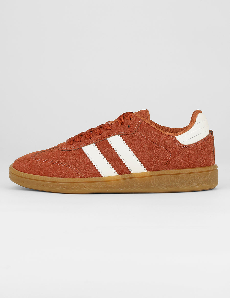 Tenis con cordones Exterior Sintético Color Café Para Mujer De RBCOLLECTION