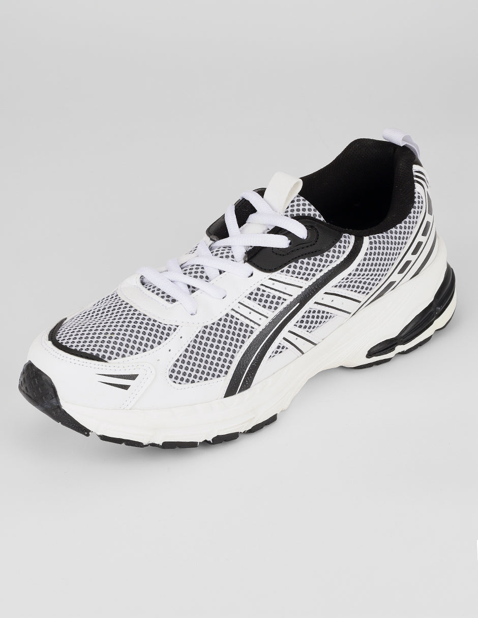 Tenis tipo deportivo Creed en Textil – Blanco