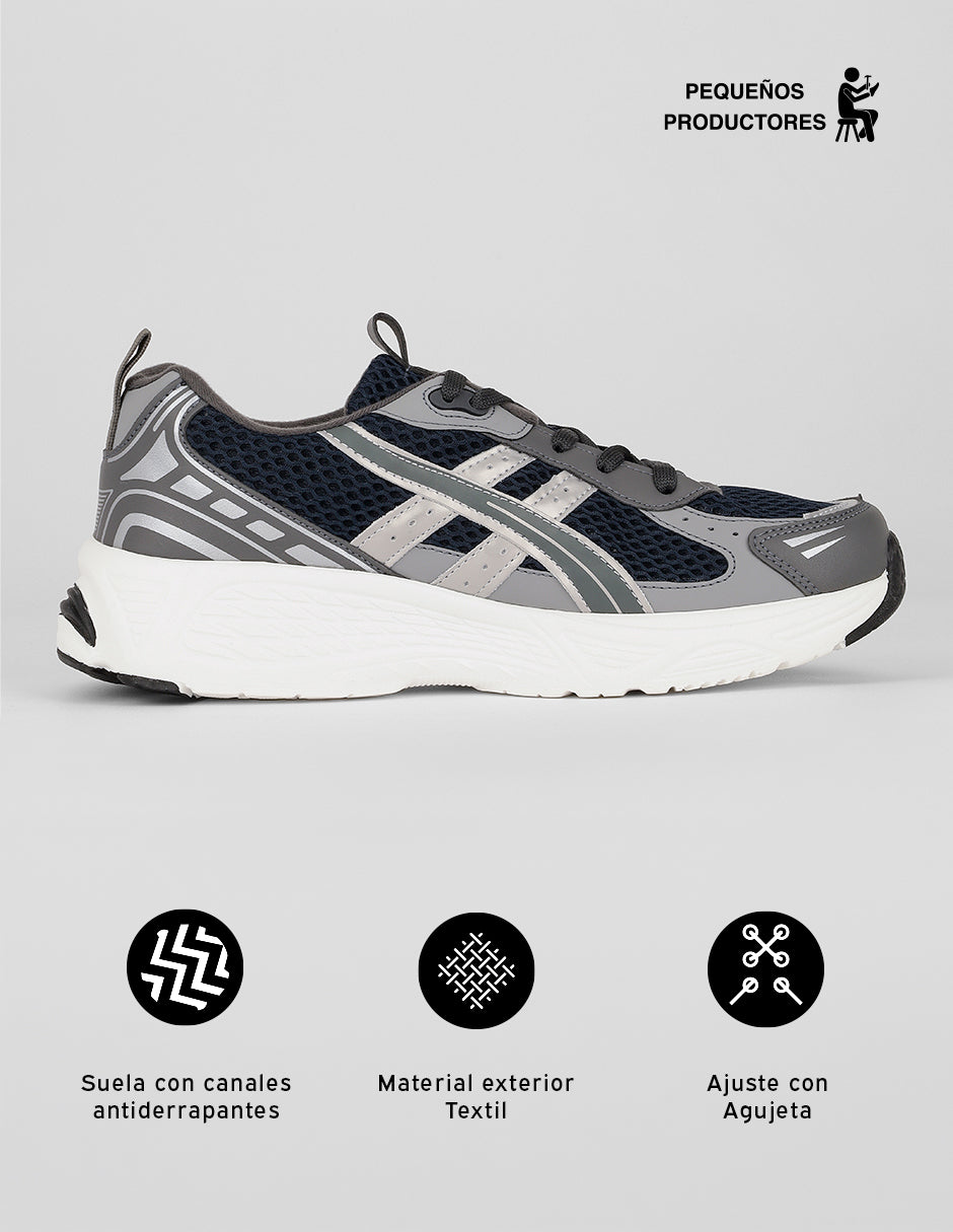 Tenis tipo deportivo Creed en Textil – Azul